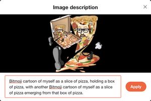 Text description input for the image in my previous tweet.