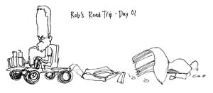 Rob’s Road Trip Day 01 illustration