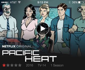 A screenshot of the animated show Pacific Heat.