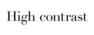 High contrast